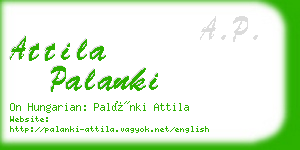 attila palanki business card